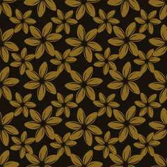 textile design with cute silhouette foliage pattern image
