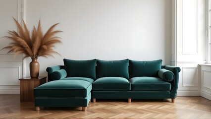 Bright and Sleek Living Room Decor with Sofa