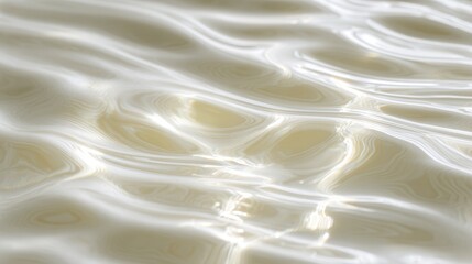 Obraz premium Water Reflections: An ethereal dance of light and shadow plays upon the surface of a tranquil body of water, creating a mesmerizing display of movement and serenity.