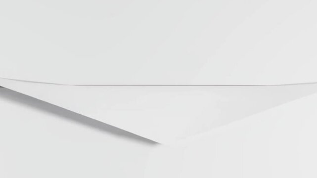 Minimalist white geometric space