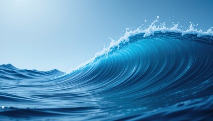 blue water wave background
