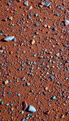 photo prompt electric blue tone subject at bottom copy space at top, no text.