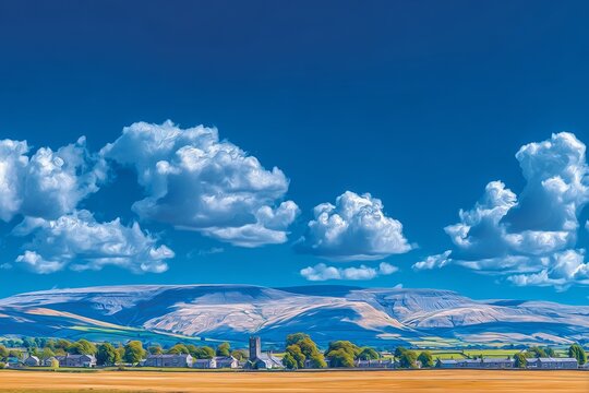 Part of the Eden valley is visible from the Pennine way, which is near Dufton, Cumbria