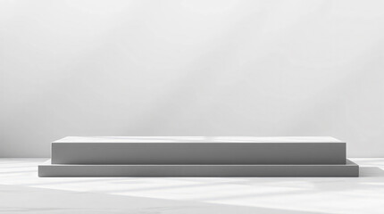 3D Podium Platforms – Minimalist Display Stages in Various Colors and Textures