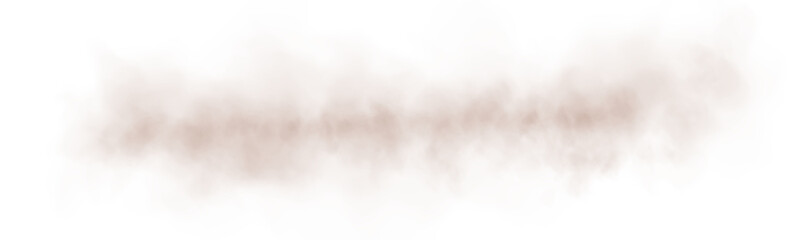 Delicate chocolate brown haze resembling magical dust, gently dispersed in the air.