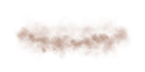 Delicate chocolate brown haze resembling magical dust, gently dispersed in the air.