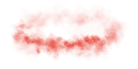 Delicate red haze resembling magical dust, gently dispersed in the air.