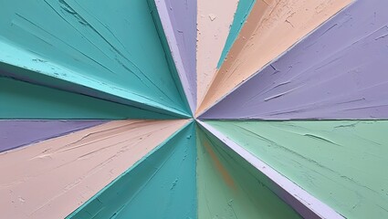 Abstract Radial Pattern with Pastel Colors and Textured Surface