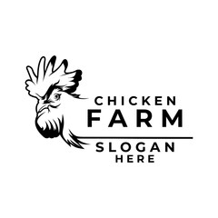 Chicken logo design vector. Rooster logo design template