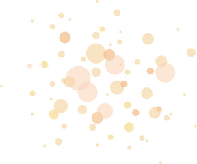 宙に舞うオレンジ色の丸のワンポイント素材