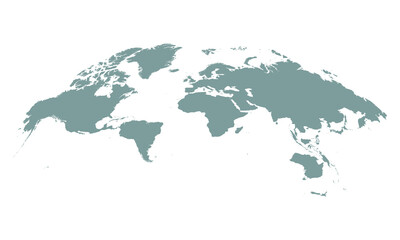 Naklejka premium World map on white background.