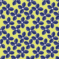 textile design with cute silhouette foliage pattern image
