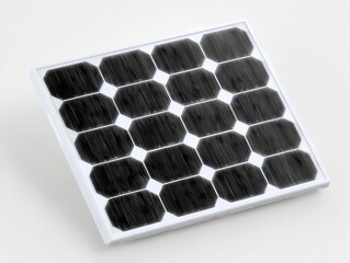 A contemporary solar panel setup consisting of twelve separate panels effectively harnesses sunlight to produce renewable energy