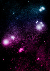 galaxy in a free space.