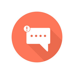 Fototapeta premium message icon,notification icon isolated on transparent background