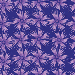 textile design with cute silhouette foliage pattern image
