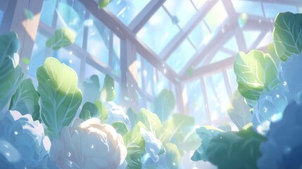 Cultivating fresh spinach in a greenhouse promotes healthy eating and supports sustainable agricultural methods and farming techniques