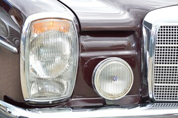 vintage car headlight