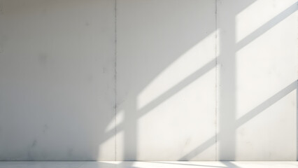 Fototapeta premium Concrete Room Corner Under Shadow with Cement Texture Wallpaper