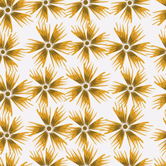 textile design with cute silhouette foliage pattern image
