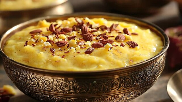 basundi traditional indian dessert video
