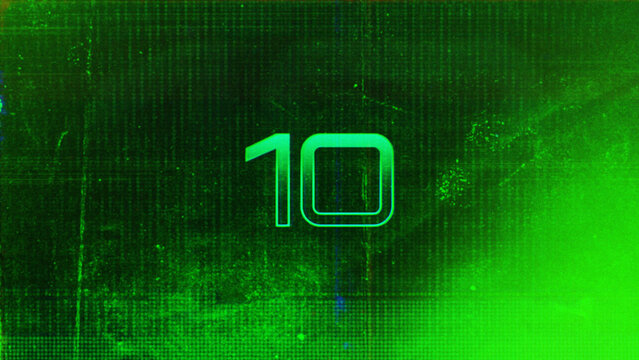 Glitched Countdown Logo