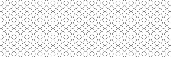 Fototapeta premium Honeycomb pattern with hexagon mesh. Texture bee comb grid. Flat vector illustration isolated on white background. vector ilustration
