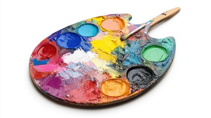 Fototapeta premium Colorful paint palette