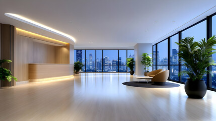 Modern living room with blue furniture and stylish interior design