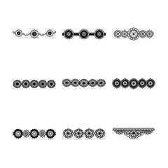 Obraz premium Floral Border Designs Decorative Elements for Crafting and Design