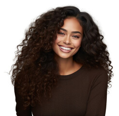 PNG Latin black woman portrait smiling adult.