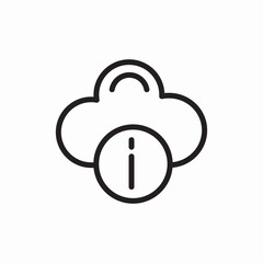 cloud information
icon vector 