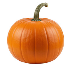 Obraz premium Perfect orange pumpkin isolated on transparent background