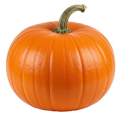 Obraz premium Perfect orange pumpkin isolated on transparent background