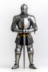 Fototapeta premium Close-Up of Medieval Knight's Suit of Armor