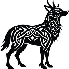 vector illustration of a donkey