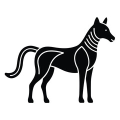 Single Line Animal Drawing Cat Dog Horse