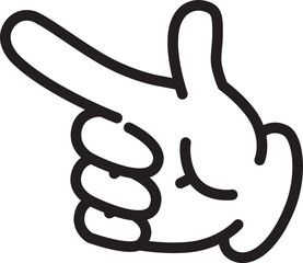 指さしのアイコン