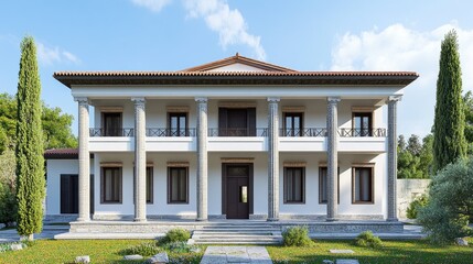 Grand Neoclassical Villa: Architectural Design
