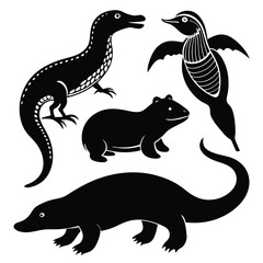 River and Swamp Animals Vector Collection