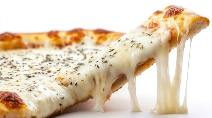 Cheesy pizza slice
