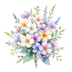 Floral arrangement art botanical garden illustration bright colors aesthetic nature theme