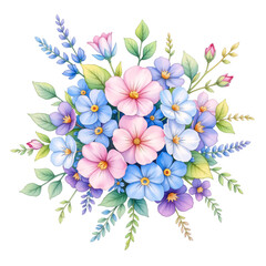 Fototapeta premium Floral arrangement botanical garden digital illustration vibrant colors aesthetic viewpoint nature inspiration