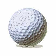 リアルなゴルフボールのベクター素材