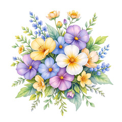 Vibrant floral arrangement nature digital artwork colorful palette aesthetic design botanical beauty