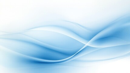 Obraz premium Abstract design with smooth blue waves.