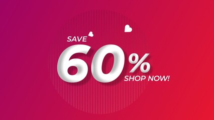 Snag the special deal immediately - 60% off or 60% discount