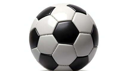 High quality isolated football with realistic details and studio lighting on white background