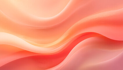 Fototapeta premium abstract background with pink and peach waves