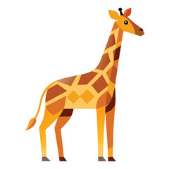 Abstract giraffe with long neck